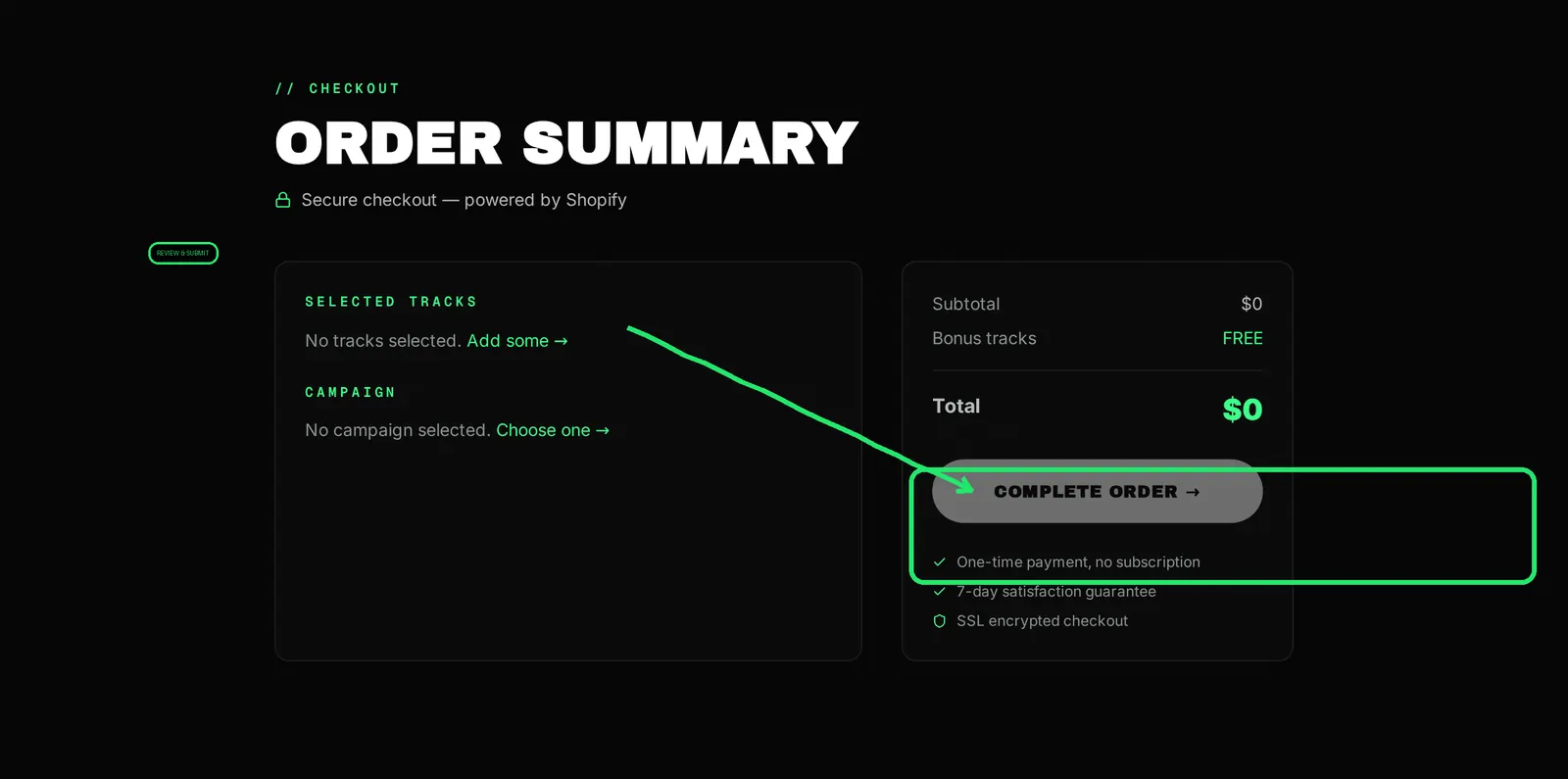 Step 4 — Confirm & submit